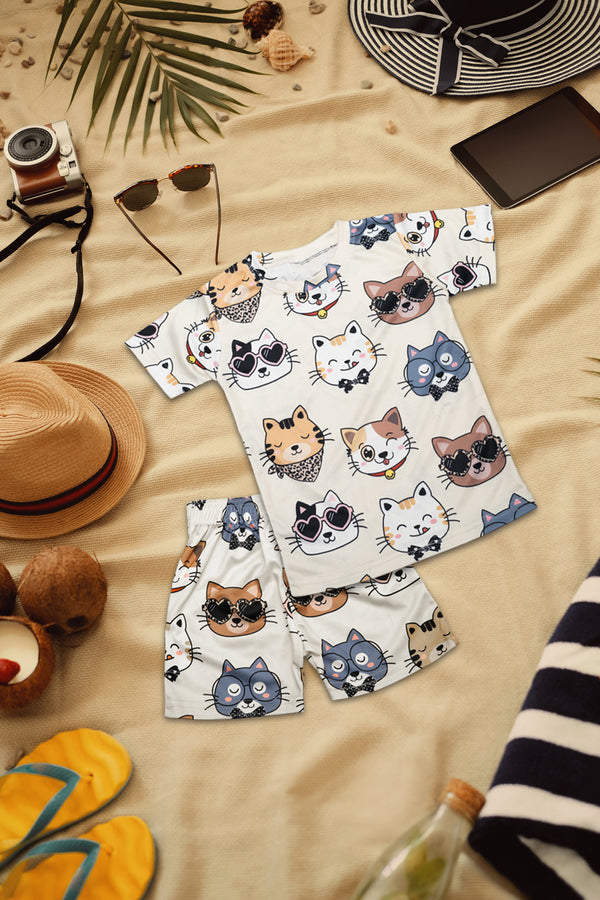 Lightweight Hosiery Fabric Kids' Nightwear with Fun Prints