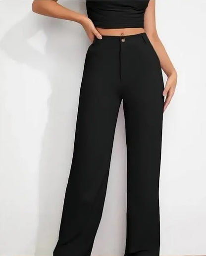Trendy Women's High-Rise Stretch Pants