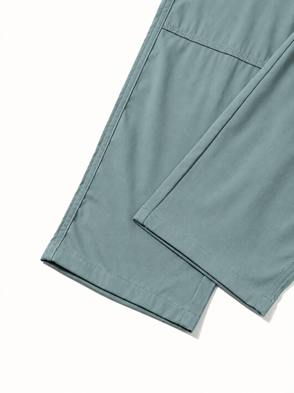 Men's Turquoise Blue Cotton Cargo Pants