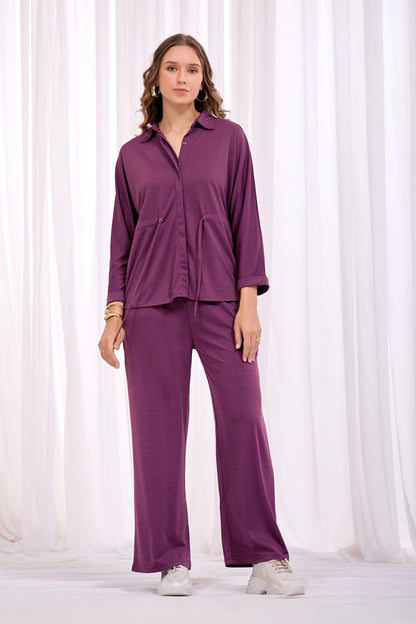 Plum Purple Signature Co-Ord Set