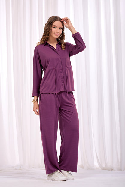 Plum Purple Signature Co-Ord Set