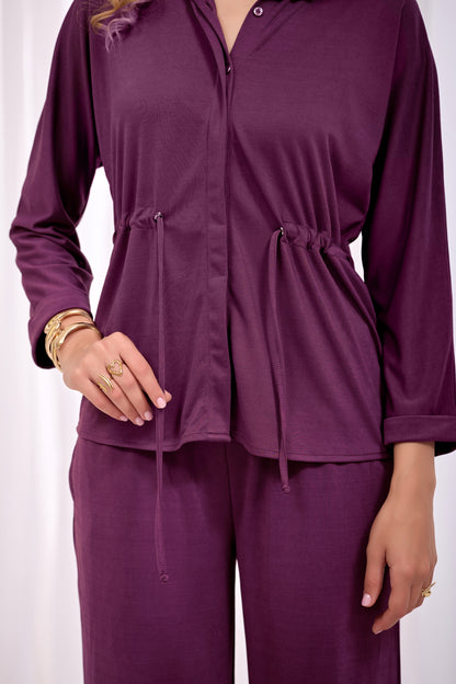 Plum Purple Signature Co-Ord Set
