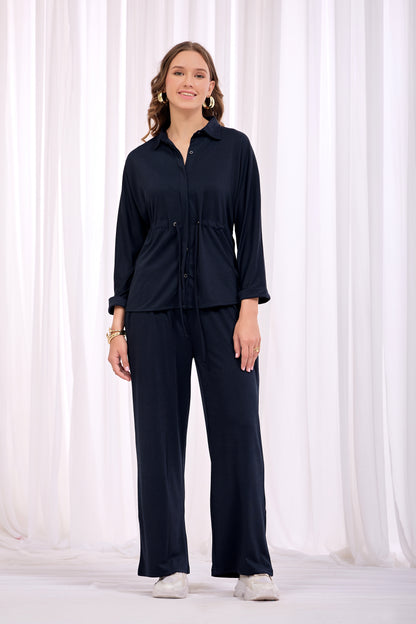 Navy Blue Signature Co-Ord Set