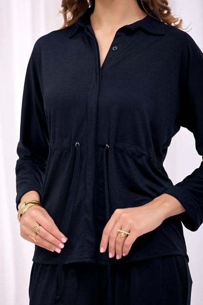 Navy Blue Signature Co-Ord Set