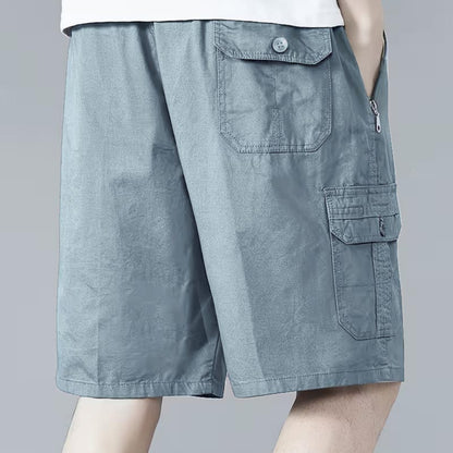 Men’s Premium Sky Cargo Shorts in Luxury Cotton