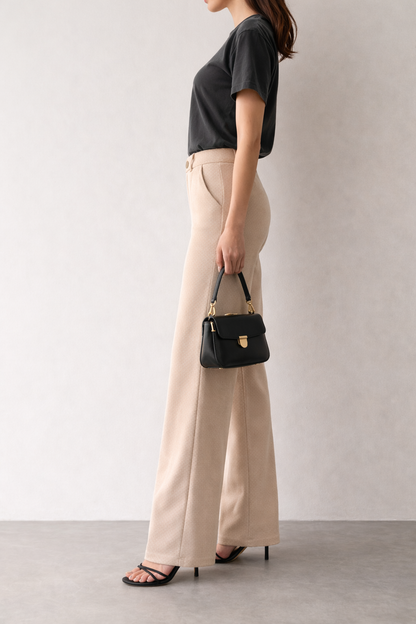Ivory Beige PrimeLine Women's Trousers