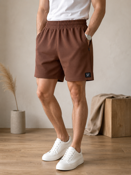 Mocha Brown AirWaffle Shorts