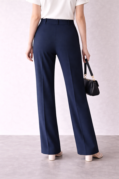 Premium Classic Navy Women’s Formal Straight Fit Trousers