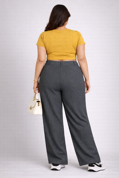 Premium Grey Women’s Pluse Size Trousers