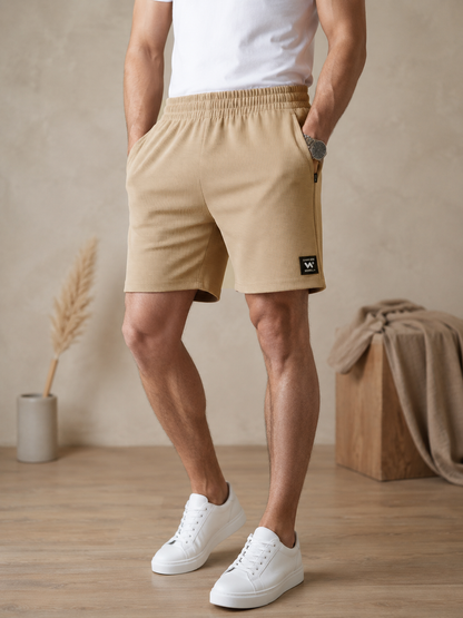 Sand Beige AirWaffle Shorts