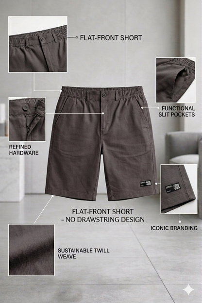 Premium Cotton Cargo Professional Dark Grey Shorts for Men