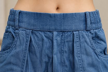 Women’s Premium Relaxed Fit Soft Denim Trousers
