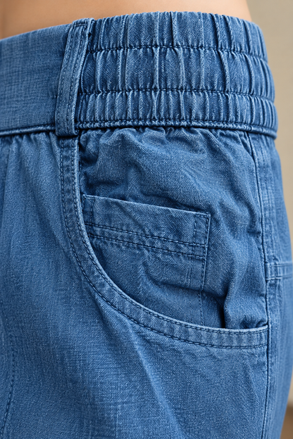 Women’s Premium Relaxed Fit Soft Denim Trousers