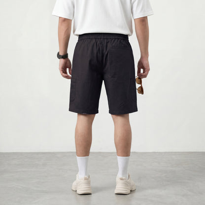 Men’s Black Cargo Shorts in Premium Cotton