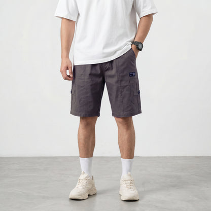 Men’s Dark Grey Cargo Shorts in Premium Cotton