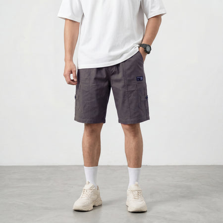 Men’s Dark Grey Cargo Shorts in Premium Cotton