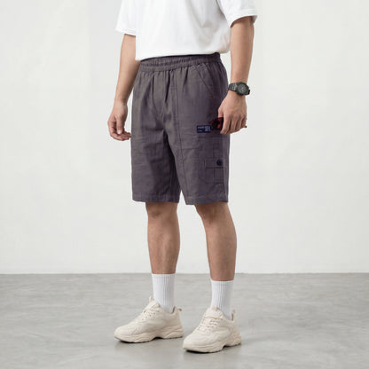 Men’s Dark Grey Cargo Shorts in Premium Cotton