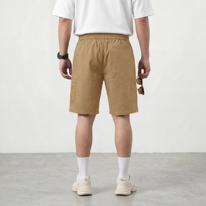 Men’s Khakhi Cargo Shorts in Premium Cotton