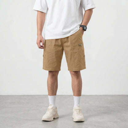 Men’s Khakhi Cargo Shorts in Premium Cotton