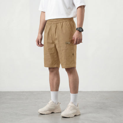 Men’s Khakhi Cargo Shorts in Premium Cotton