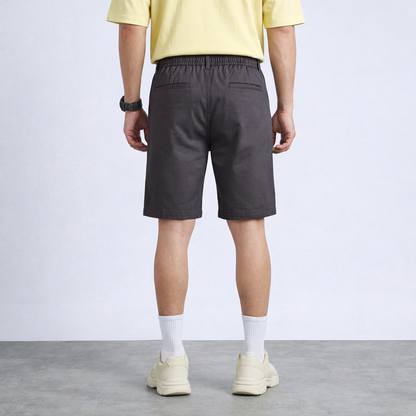 Premium Cotton Cargo Professional Dark Grey Shorts for Men