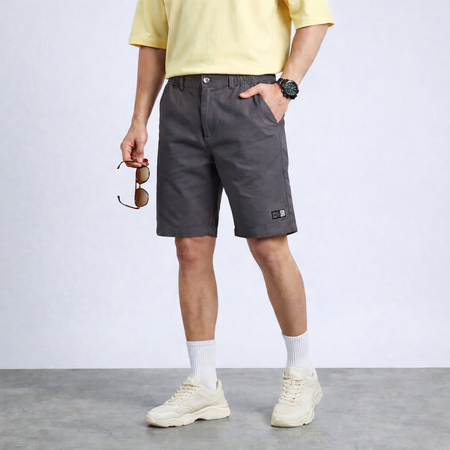 Premium Cotton Cargo Professional Dark Grey Shorts for Men