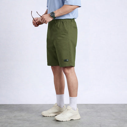 Premium Cotton Cargo Professional Olive Green Shorts for Men