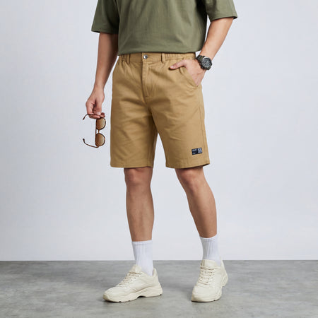 Premium Cotton Cargo Professional Beige Shorts for Men