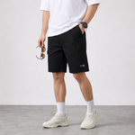 Elite Black Premium Cotton Cargo Shorts for Men