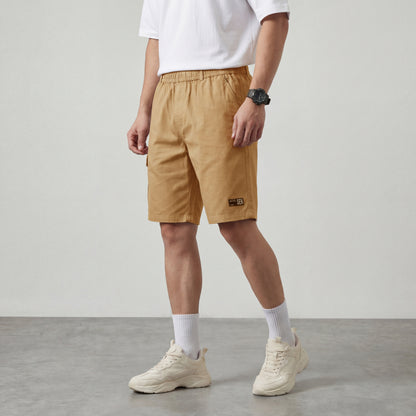 Men’s Premium Khaki Cargo Shorts in Luxury Cotton