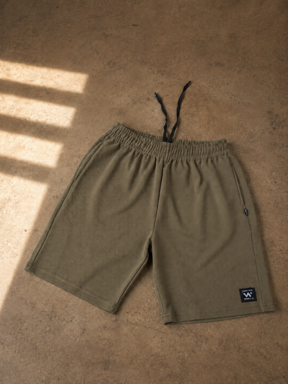 Olive Moss AirWaffle Shorts