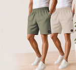 Waffle Shorts Combo – Beige & Olive Green (2-Pack)
