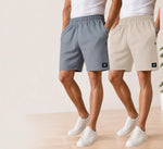 Waffle Shorts Combo – Beige & Sky (2-Pack)