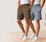 Waffle Shorts Combo – Kiwi & Sky (2-Pack)