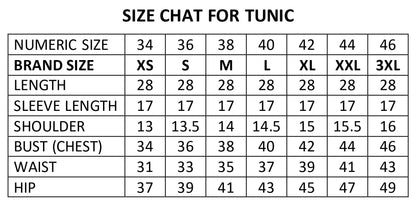 "Trendy Delta Fabric Tunic for Women – Skin-Friendly & Wrinkle-Free"