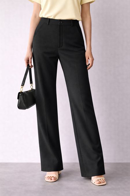 Trendy Women's High-Rise Stretch Pants