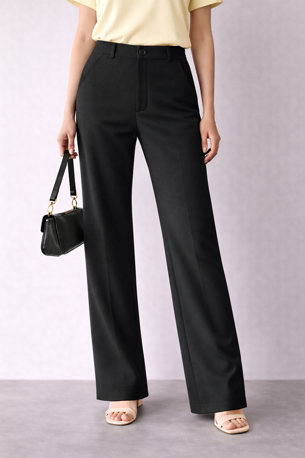 Trendy Women's High-Rise Stretch Pants