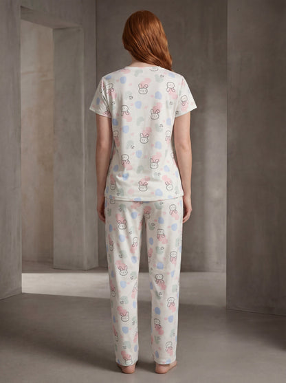 Bunny Bliss Premium Hosiery Night Set