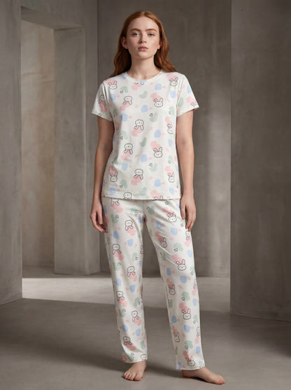 Bunny Bliss Premium Hosiery Night Set