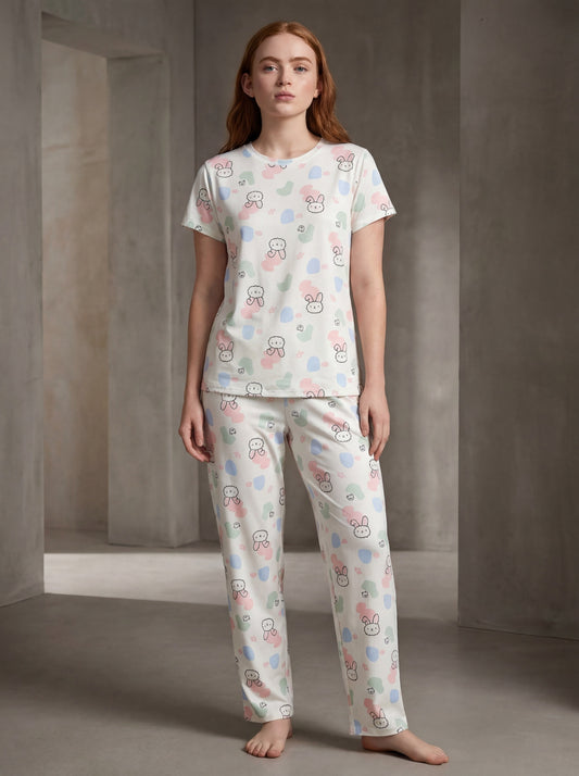 Bunny Bliss Premium Hosiery Night Set