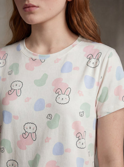 Bunny Bliss Premium Hosiery Night Set