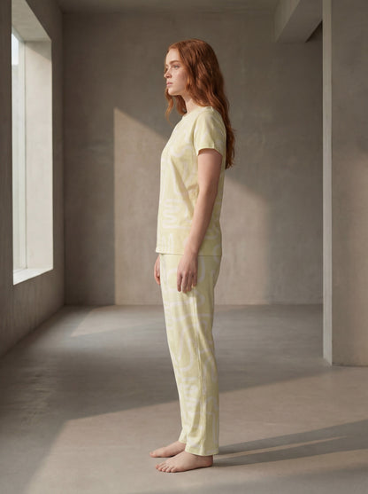 Lemon Mist Premium Hosiery Night Set