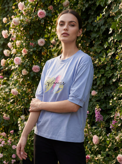 Lavender Blue “Influencer” Oversized T-Shirt