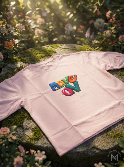 Blush Pink “Move On” Oversized T-Shirt
