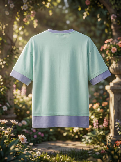 OK Everything Premium Crop Top – Mint Green & Lavender
