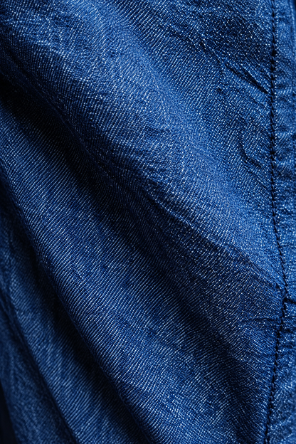 Women’s Premium Relaxed Fit Soft Denim Trousers in Dark Blue