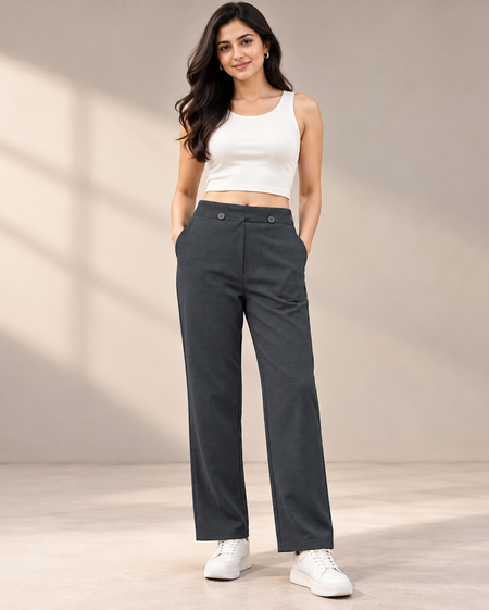 Women’s Charcoal Grey Classic Trousers