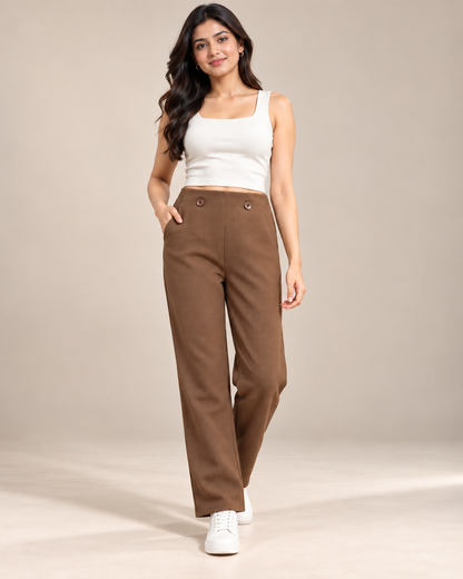 Women’s Classic Brown Trousers