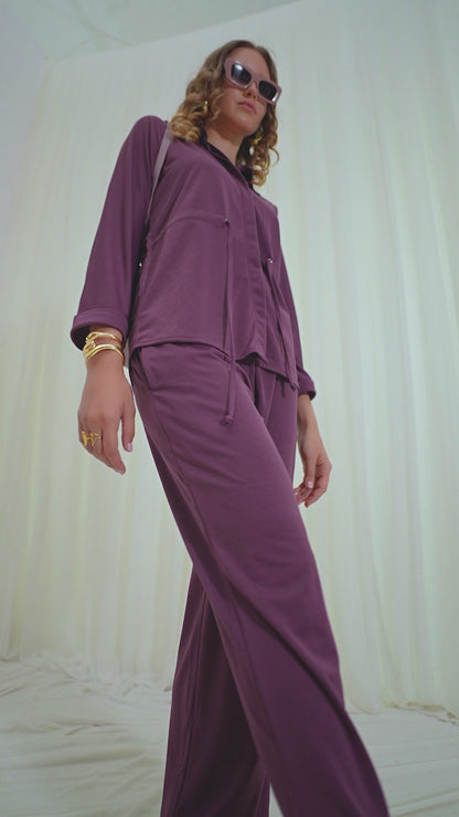 Plum Purple Signature Co-Ord Set